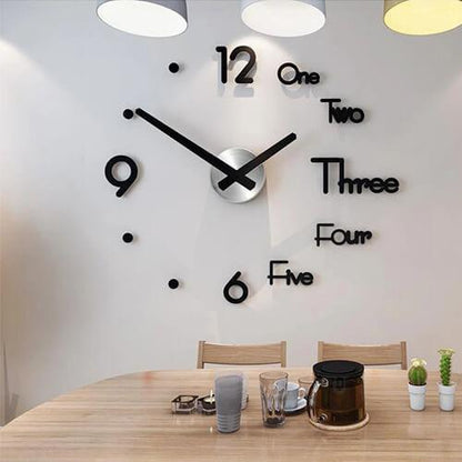 Horloge murale autocollante 3D Lighteme (2 couleurs et 2 tailles)