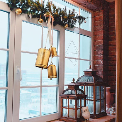 Décoration de cloche de vache de Noël Lighteme