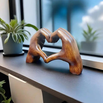Handdeko Lighteme Love mit Holzmaserung