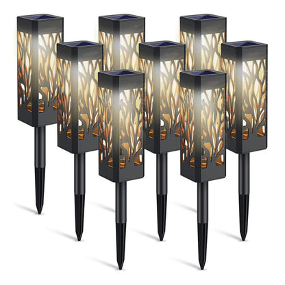 Lighteme 10-Lumen-Solar-Pollerleuchte mit Baum-Design, LED, 2er-Pack