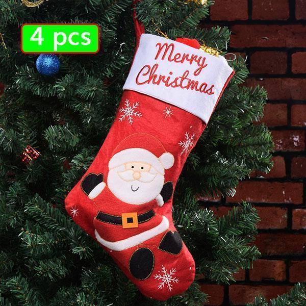 Sacs cadeaux bas de Noël Lighteme (4 pièces)