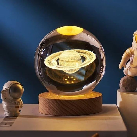 Leuchtender 3D-Kristallglobus von Lighteme – ein Nachtlicht wie kein anderes!