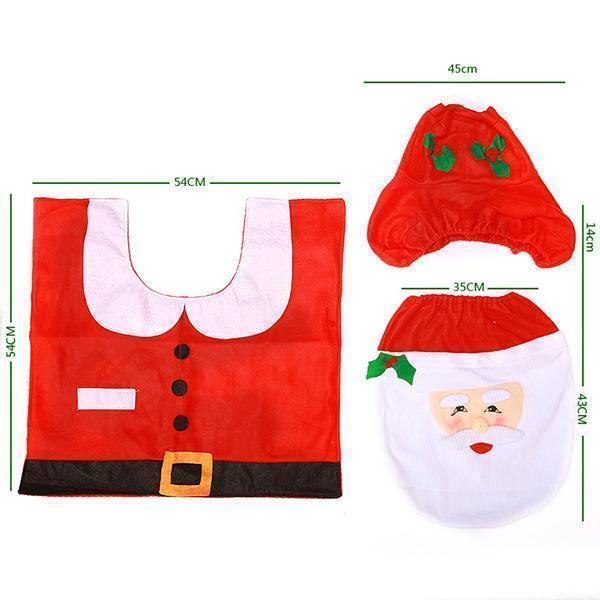 Housse de siège de toilette Lighteme Christmas (1 ensemble)