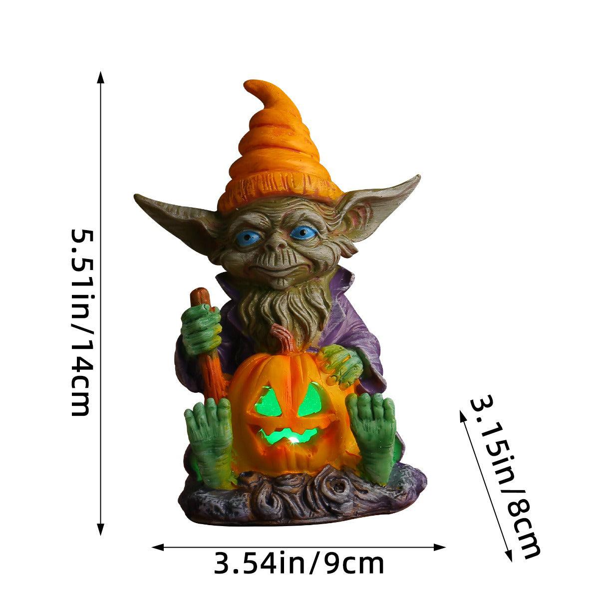 Lighteme - Statue en résine d'Halloween avec lampe citrouille | ACHETEZ-EN 1, OBTENEZ-EN 1 GRATUITEMENT