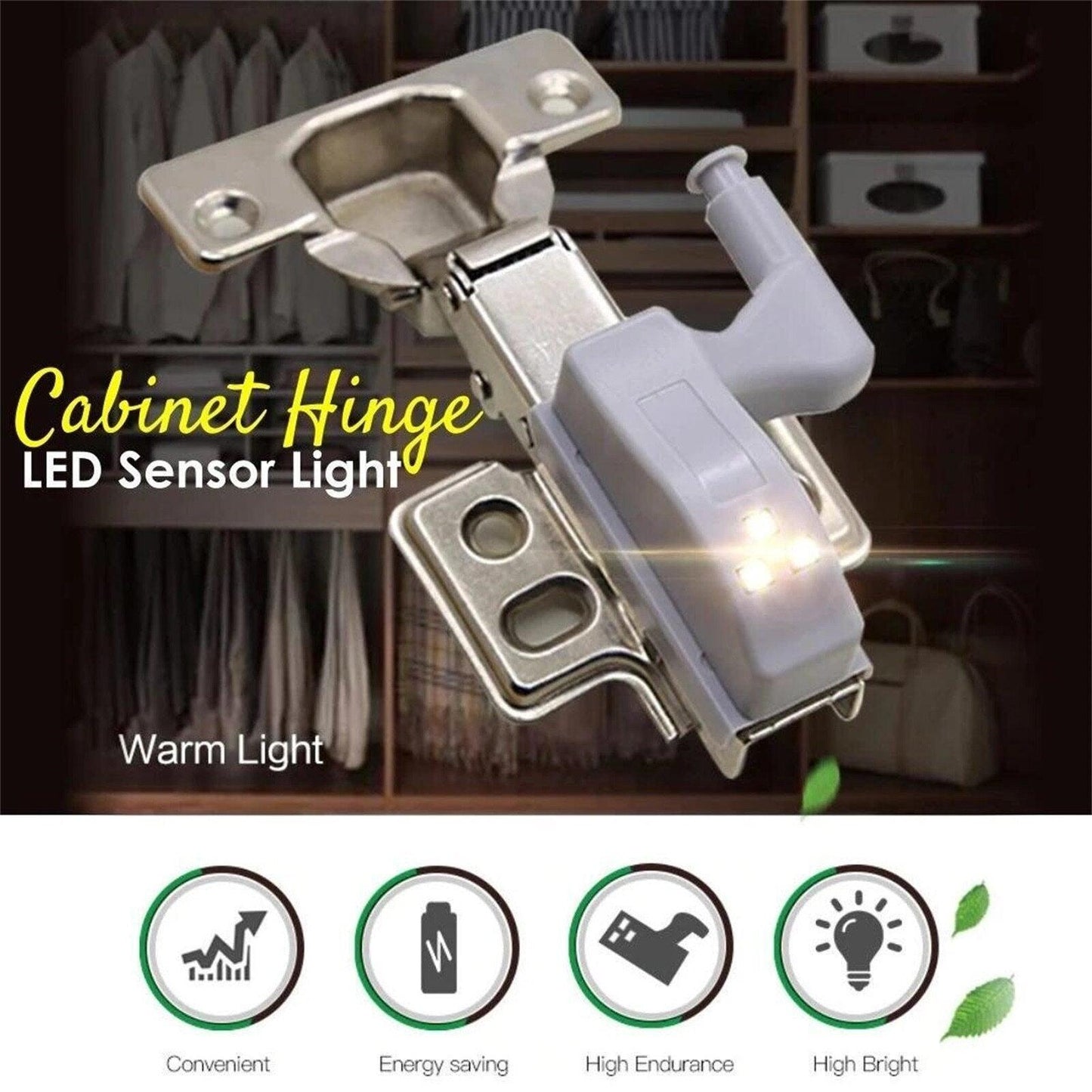 Éclairage LED automatique Lighteme pour armoires