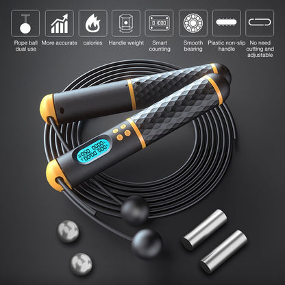 Lighteme Springseil in Form eines Springseils – verstellbares digitales Zählseil und Vibrationserinnerung für Fitness, Training, Workout, Fitnessstudio