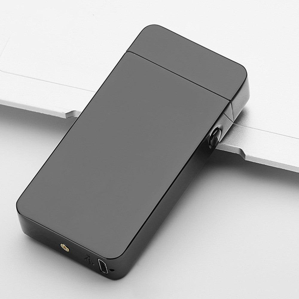 Elektrisches, flammenloses, wiederaufladbares winddichtes Feuerzeug mit Dual-Arc-Technologie von Lighteme über USB.