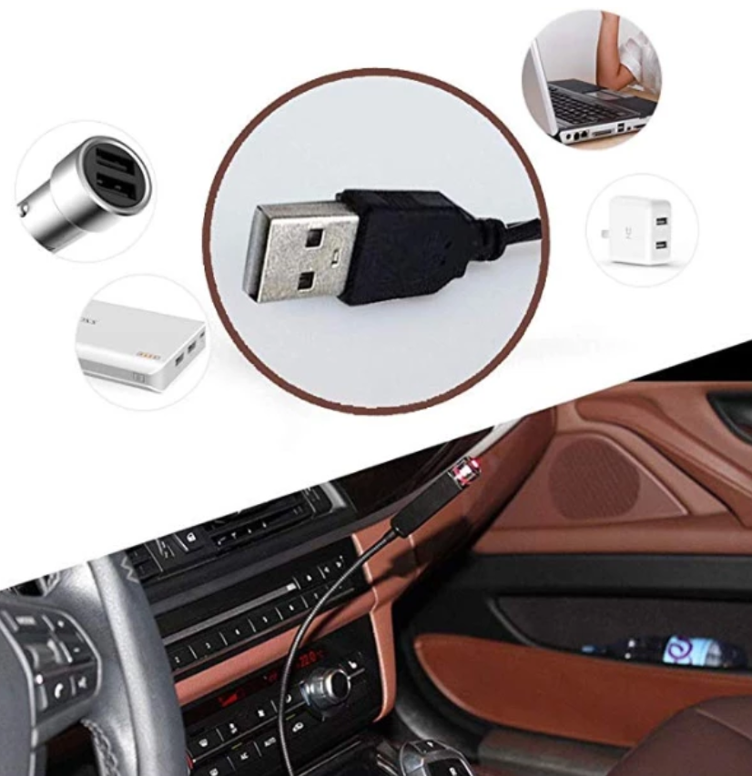 Lighteme Plug &amp; Play – Romantische USB-Nachtleuchte für Auto und Zuhause! (2 Farben)