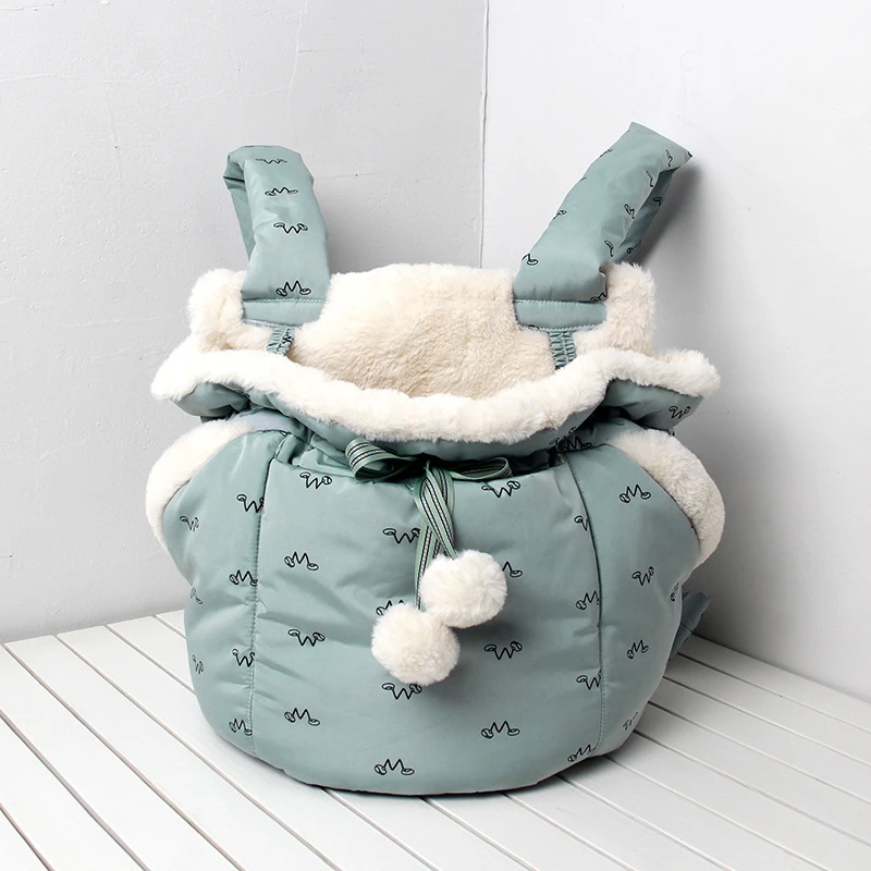 Sac de poitrine de transport chaud et confortable pour animaux de compagnie Lighteme (2 couleurs)