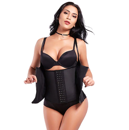 Lighteme New Body Shaper - Gilet corset à fermeture éclair pour entraîneur de taille ! 