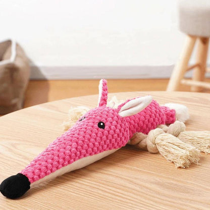 Lighteme Hundespielzeug in Tierform mit Quietschgeräusch (6 Farben)
