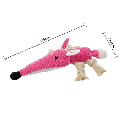 Lighteme Hundespielzeug in Tierform mit Quietschgeräusch (6 Farben)