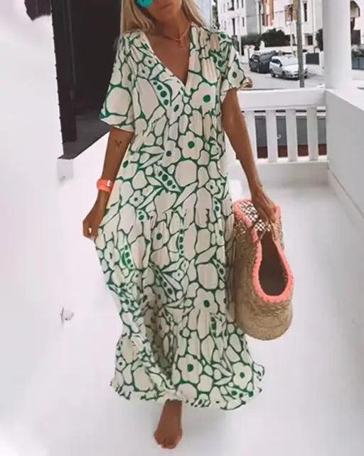 Lighteme ENTSPANNTES SOMMERKLEID MIT BLUMEN