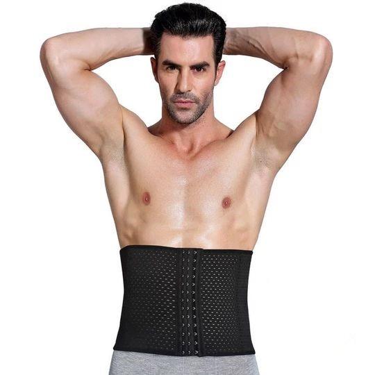 Ceinture amincissante Lighteme Premium pour homme - 3 crochets réglables