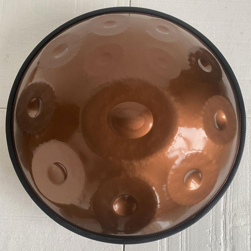 Lighteme Personnalisé Fait main Ré Mineur Hijaz 22 pouces 9/10/12 notes en Acier Inoxydable Handpan Drums