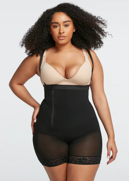 Lighteme Body Zip Up Shaper et Butt Lifter - Accès facile à la salle de bain