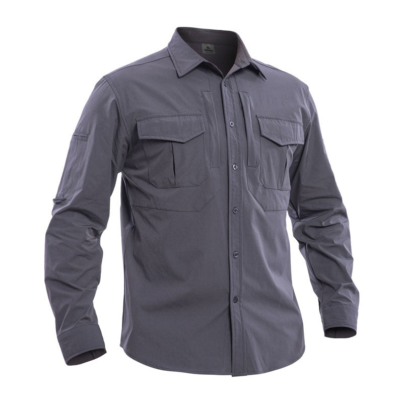 Lighteme Tactical Herren Langarmhemd, Stretchstoff, warme Jacke für den Winter