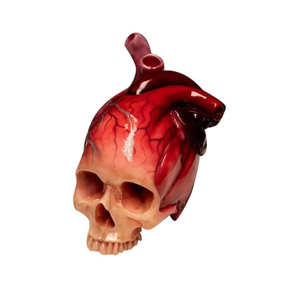 Sculpture réaliste de crâne en forme de cœur pour Halloween de Lighteme