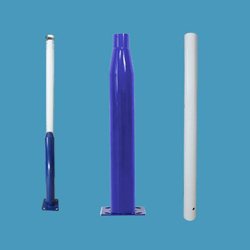 Lampadaire Lighteme de 6 m (20 pi) de qualité commerciale pour rue, stationnement et drapeau, aluminium + cage, paquet de 1