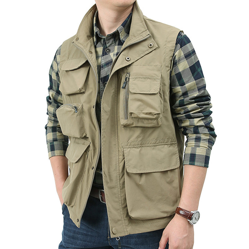 Gilet cargo utilitaire classique Lighteme pour homme