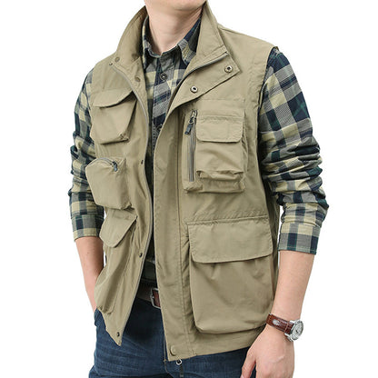 Gilet cargo utilitaire classique Lighteme pour homme