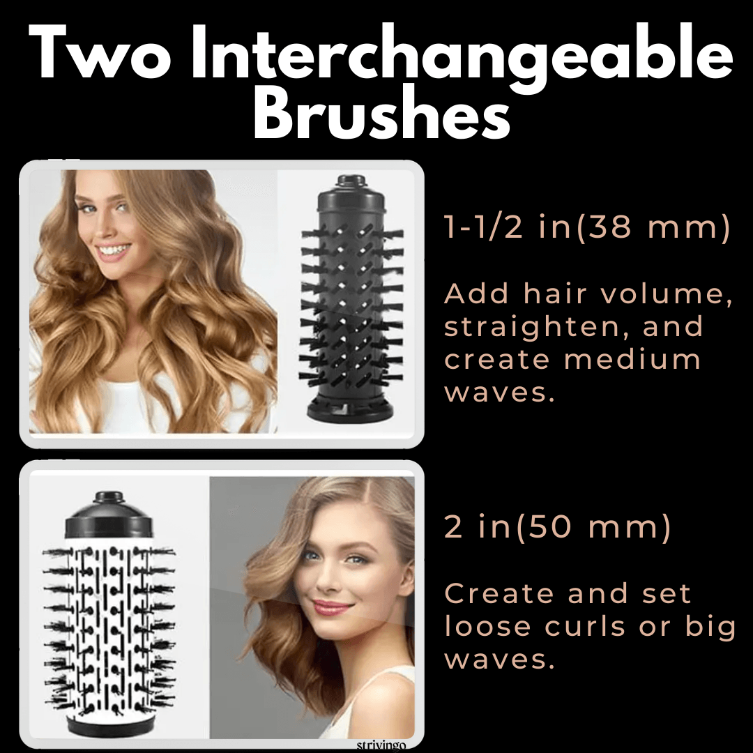 Lighteme 2-in-1 rotierender Haartrockner und Styler