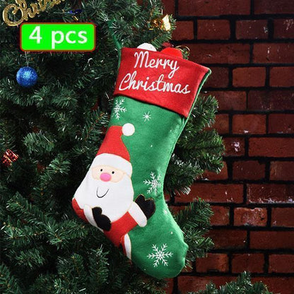 Sacs cadeaux bas de Noël Lighteme (4 pièces)