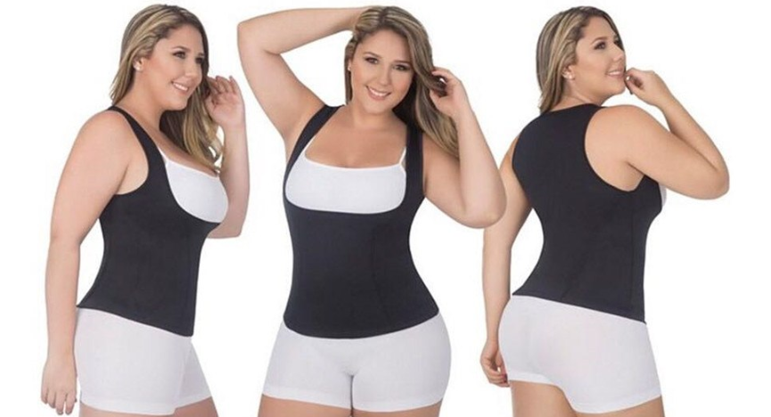 Débardeur sauna Lighteme grande taille - Abdominaux et taille amincissants 