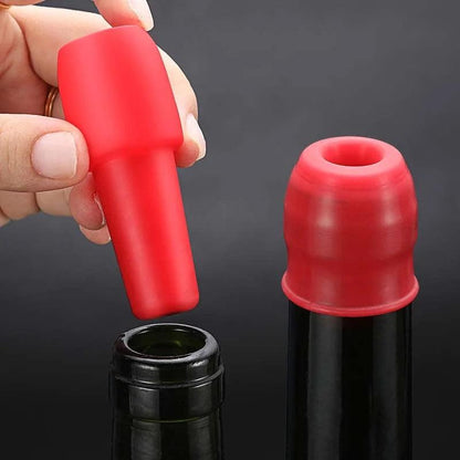Bouchons de bouteille de vin et de champagne en silicone Lighteme | Lot de 10 pièces