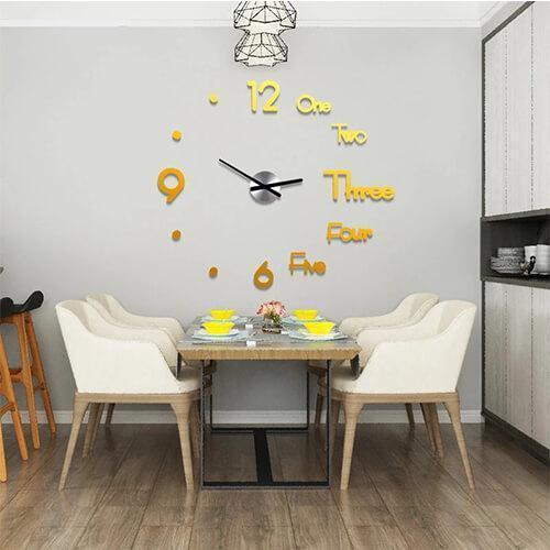 Horloge murale autocollante 3D Lighteme (2 couleurs et 2 tailles)