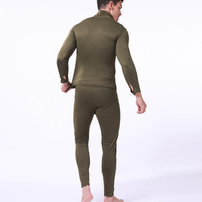 Ensemble de sous-vêtements de sport tactiques en polaire chaude pour hommes Lighteme