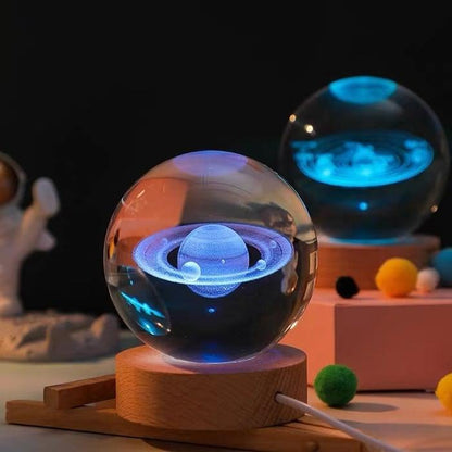 Globe de cristal lumineux 3D Lighteme - une veilleuse pas comme les autres !