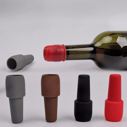 Bouchons de bouteille de vin et de champagne en silicone Lighteme | Lot de 10 pièces