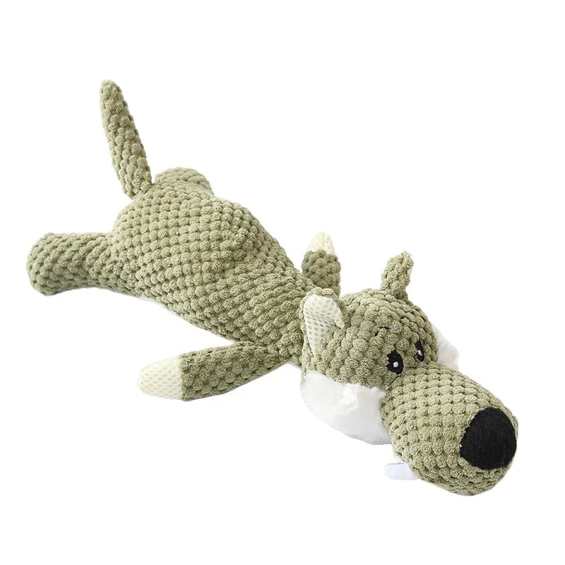Lighteme Kauspielzeug für Welpen aus Plüsch mit Cartoon-Motiv und Quietscher für kleine Hunde
