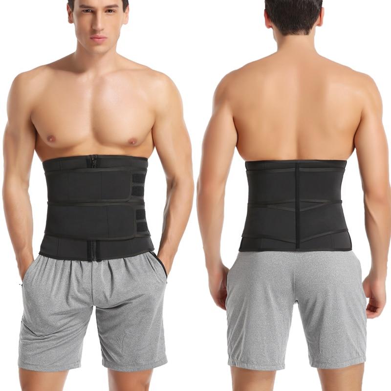 Ceinture de sudation à double sangle de compression Lighteme pour hommes - Brûlez la graisse du ventre !!