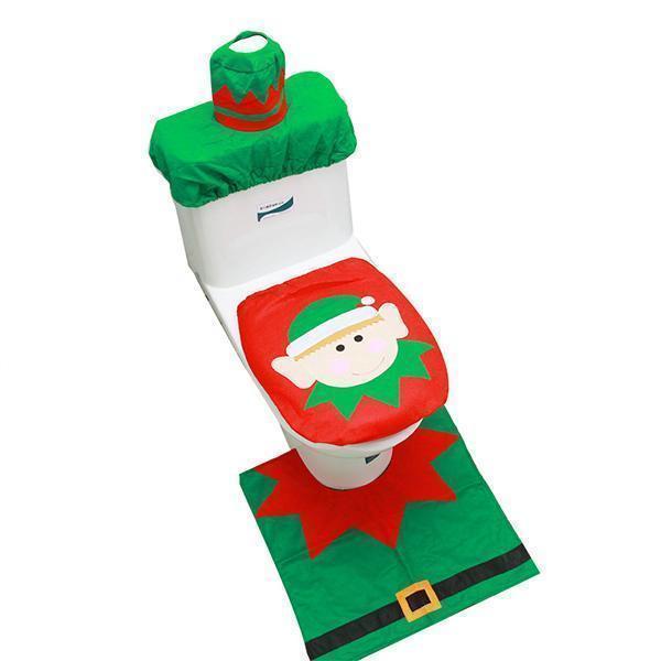 Housse de siège de toilette Lighteme Christmas (1 ensemble)