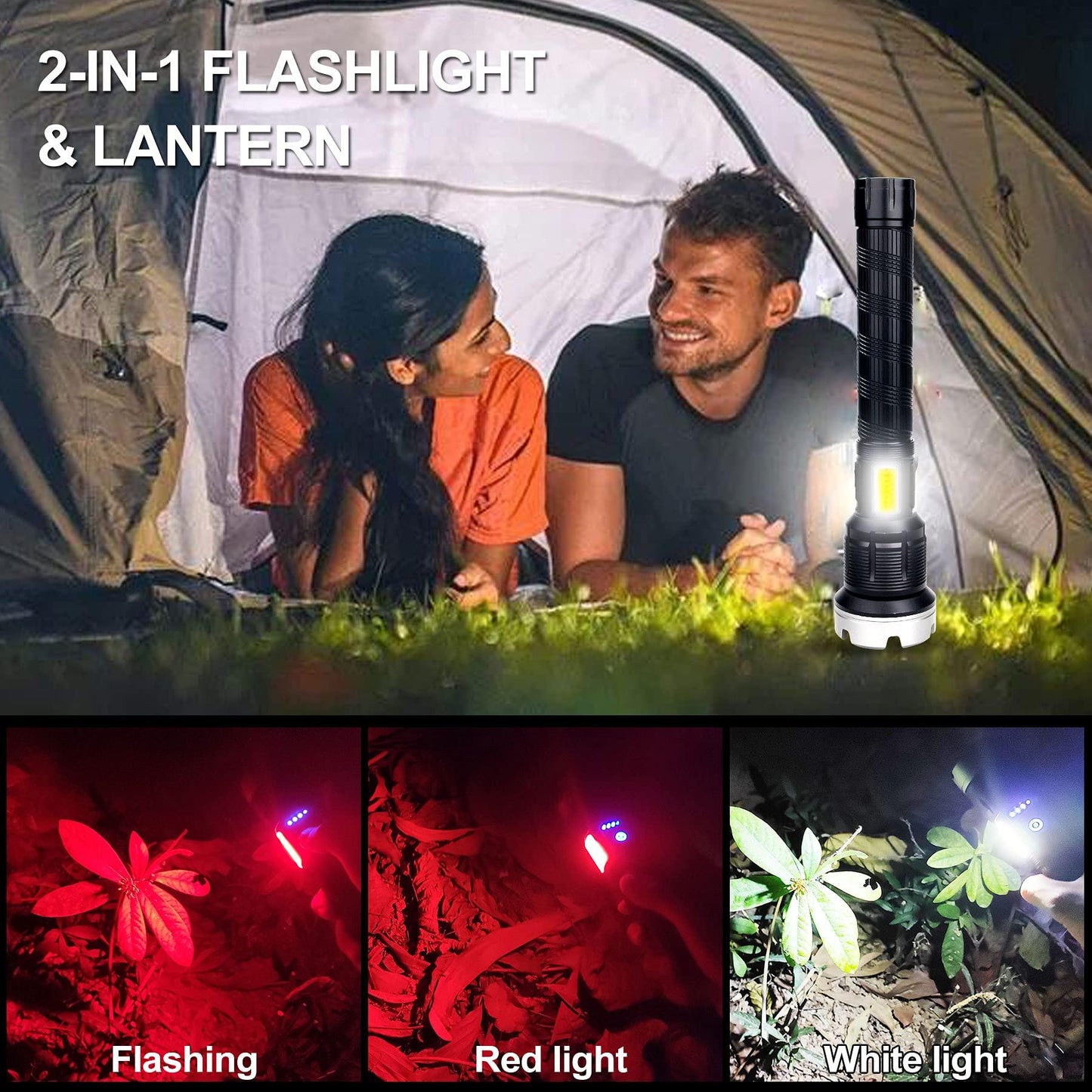 Lighteme Starke Taschenlampe - Zurück zum Tageslicht in einer Sekunde