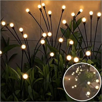 Solarbetriebene Gartenleuchten von Lighteme Fire fly | 1 Set kaufen, 2 Sets bekommen 