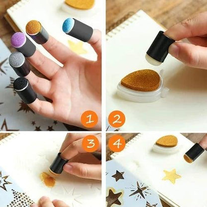 Lighteme DIY-Schwamm-Fingermalset – 20 Farben enthalten