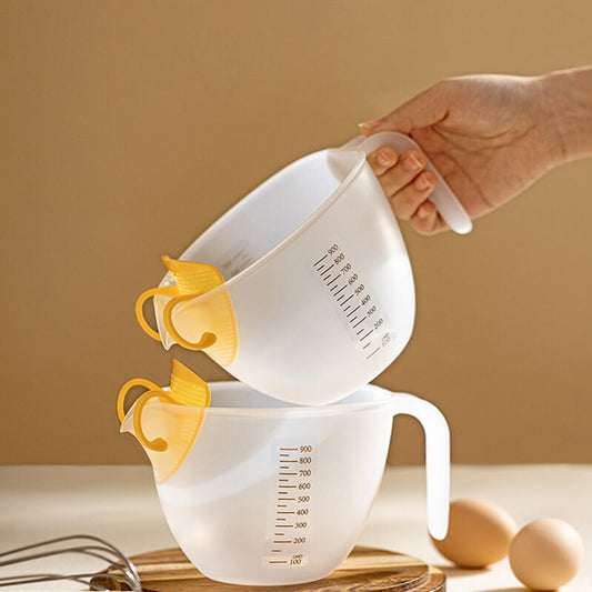 Lighteme 2-in-1-Messbecher mit Backfilter