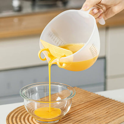 Lighteme 2-in-1-Messbecher mit Backfilter