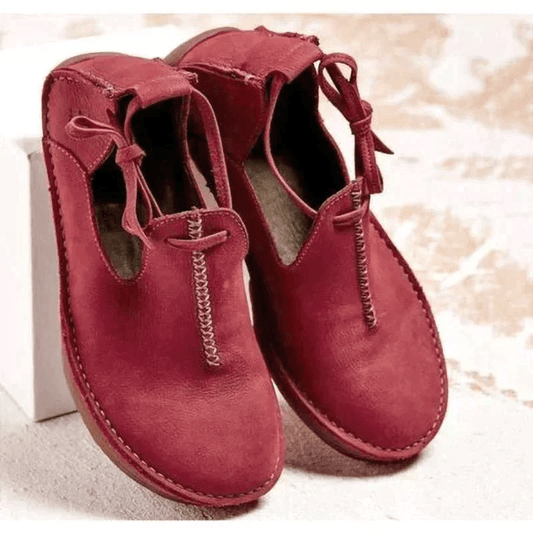 Lighteme Stilvolle orthopädische Lederschuhe für den Herbst für Damen 