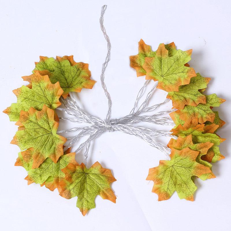 Guirlande lumineuse LED en forme de feuille d'érable pour Halloween Lighteme