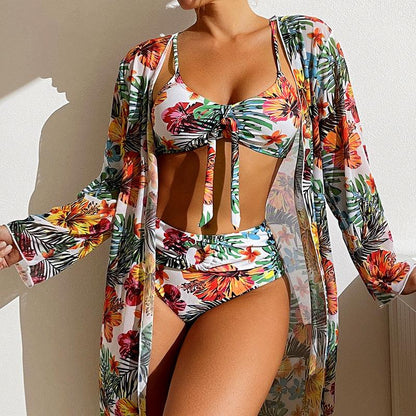 Lighteme 3-teiliger Bikini mit Überzug