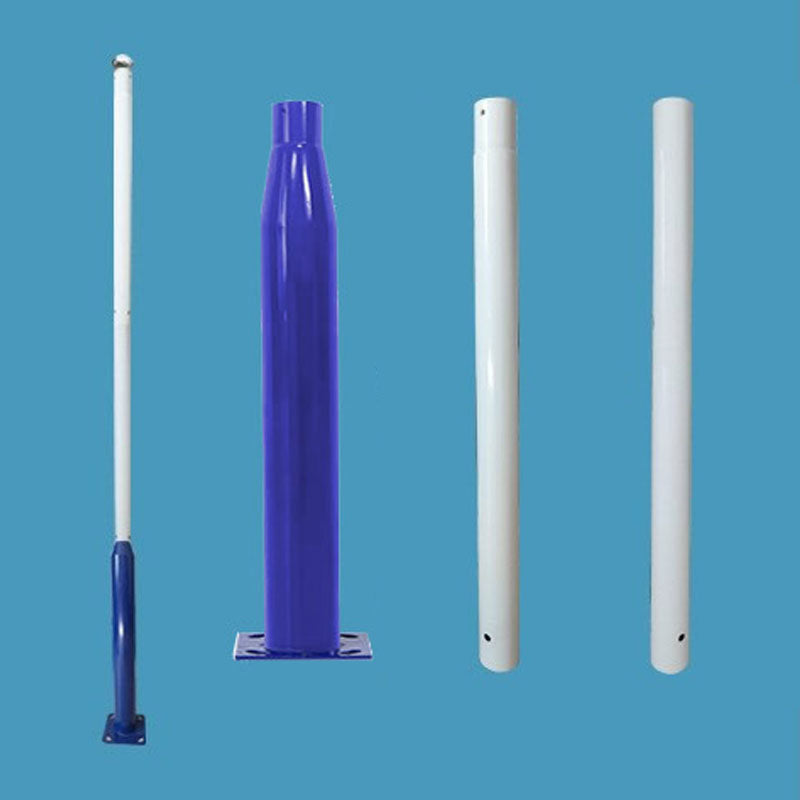 Lampadaire Lighteme de 6 m (20 pi) de qualité commerciale pour rue, stationnement et drapeau, aluminium + cage, paquet de 1