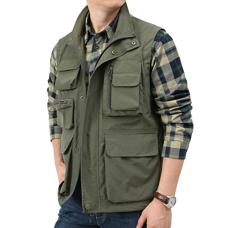 Gilet cargo utilitaire classique Lighteme pour homme