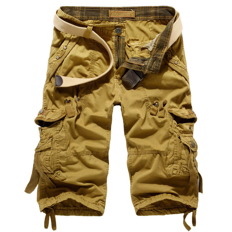 Lighteme Herren Multi Pocket Stilvolle Cargo Shorts, Wandershorts