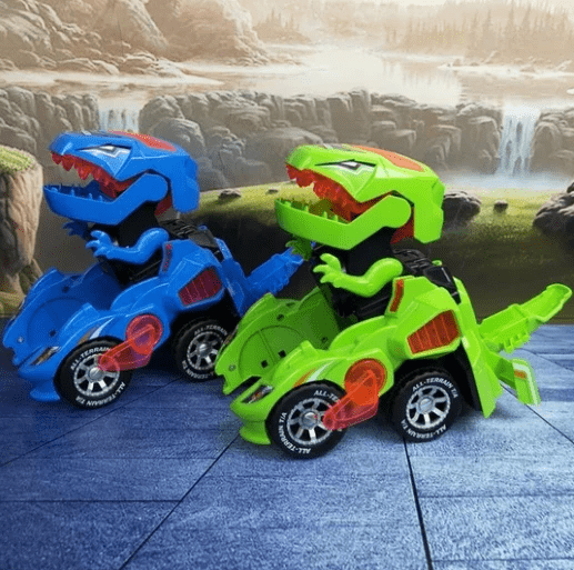 Voiture LED dinosaure transformable Lighteme (3 couleurs)