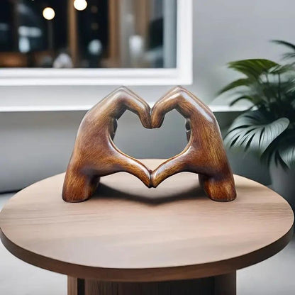 Handdeko Lighteme Love mit Holzmaserung