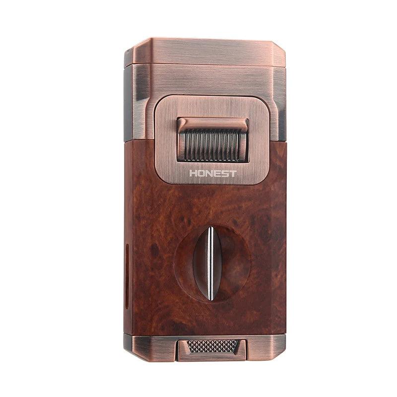 Briquet jet flame tout-en-un Lighteme avec outil de coupe intégré V cut